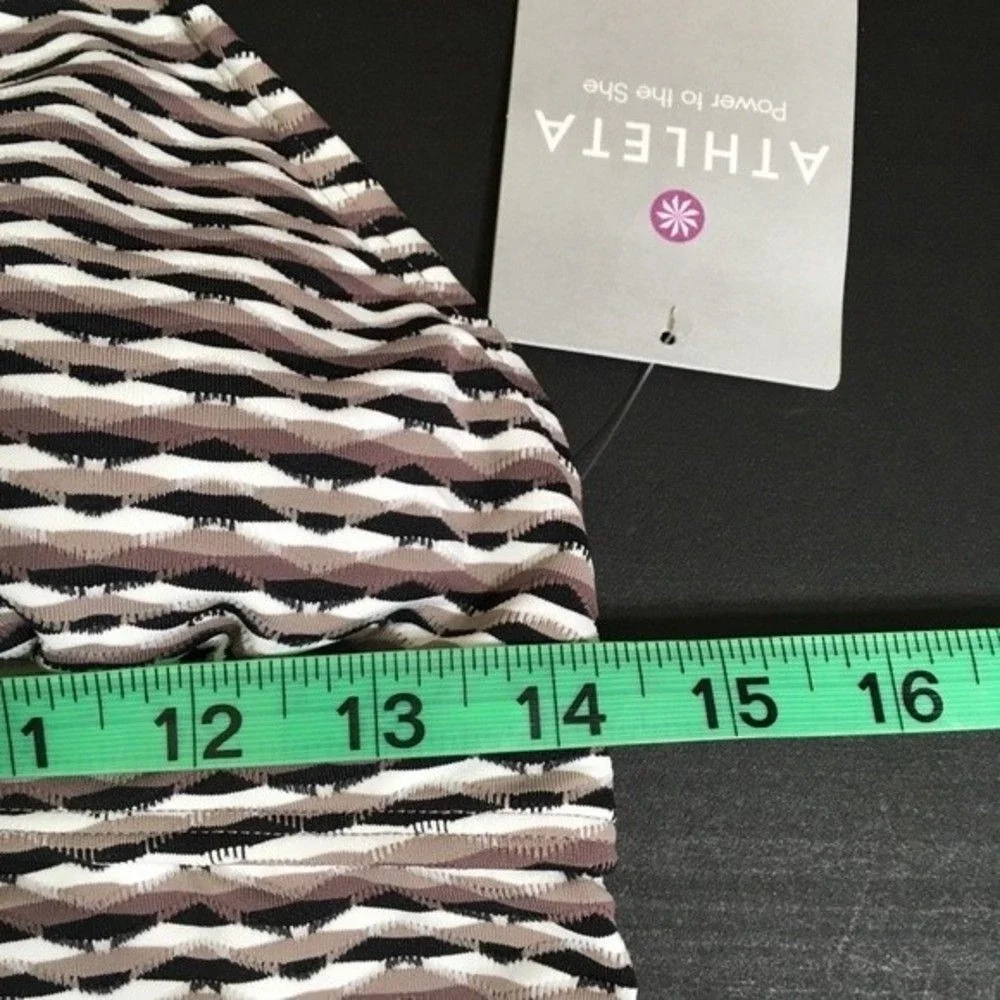 NWT Athleta Waveline Tankifoxt Tankini Top Geometric Small Tall - Picture 5 of 12